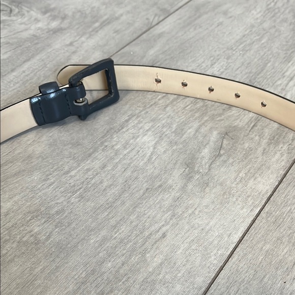 Full Leather Belt in Charcoal Grey 1" wide, Size L - Picture 6 of 9